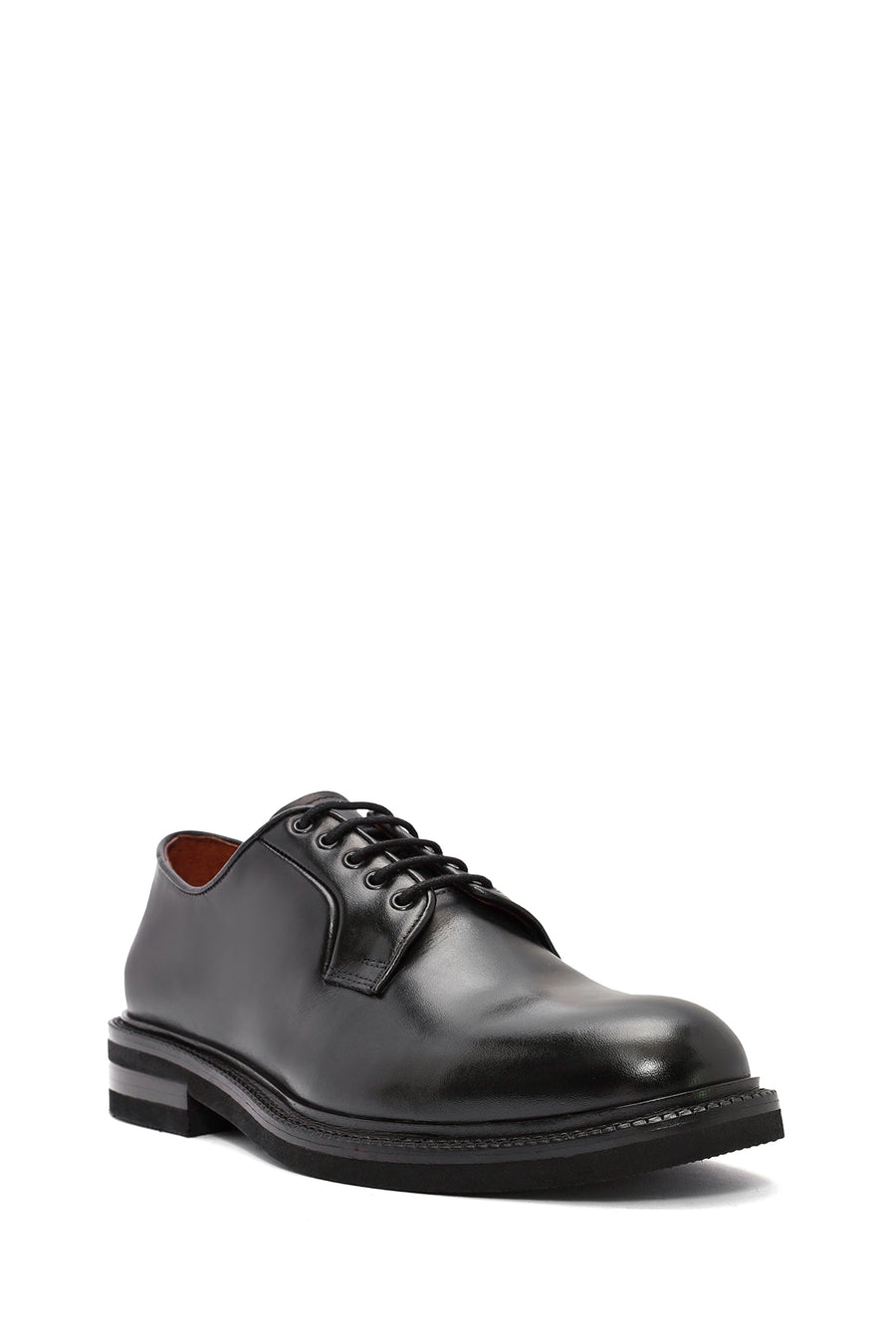 
Men's Black Lace-Up Leather Classic Shoes
