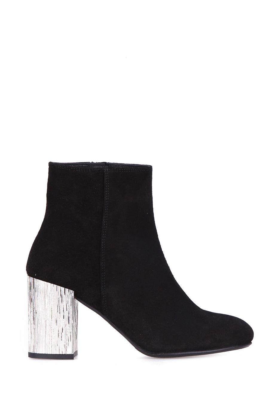Silver Heeled Women's Suede Boots 18WFD224410 | Derimod