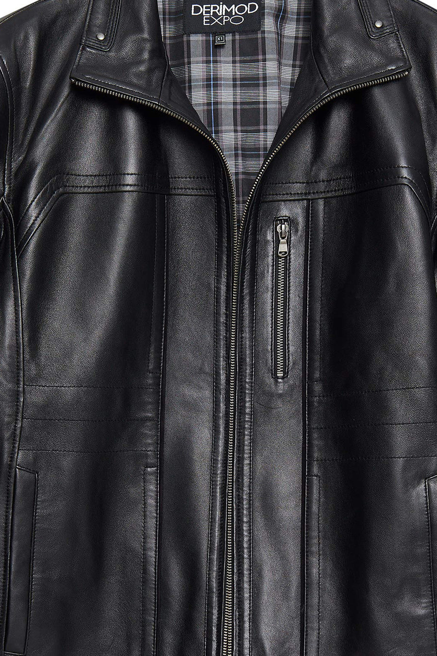 Bruno(Plus) Men's Black Leather Jacket