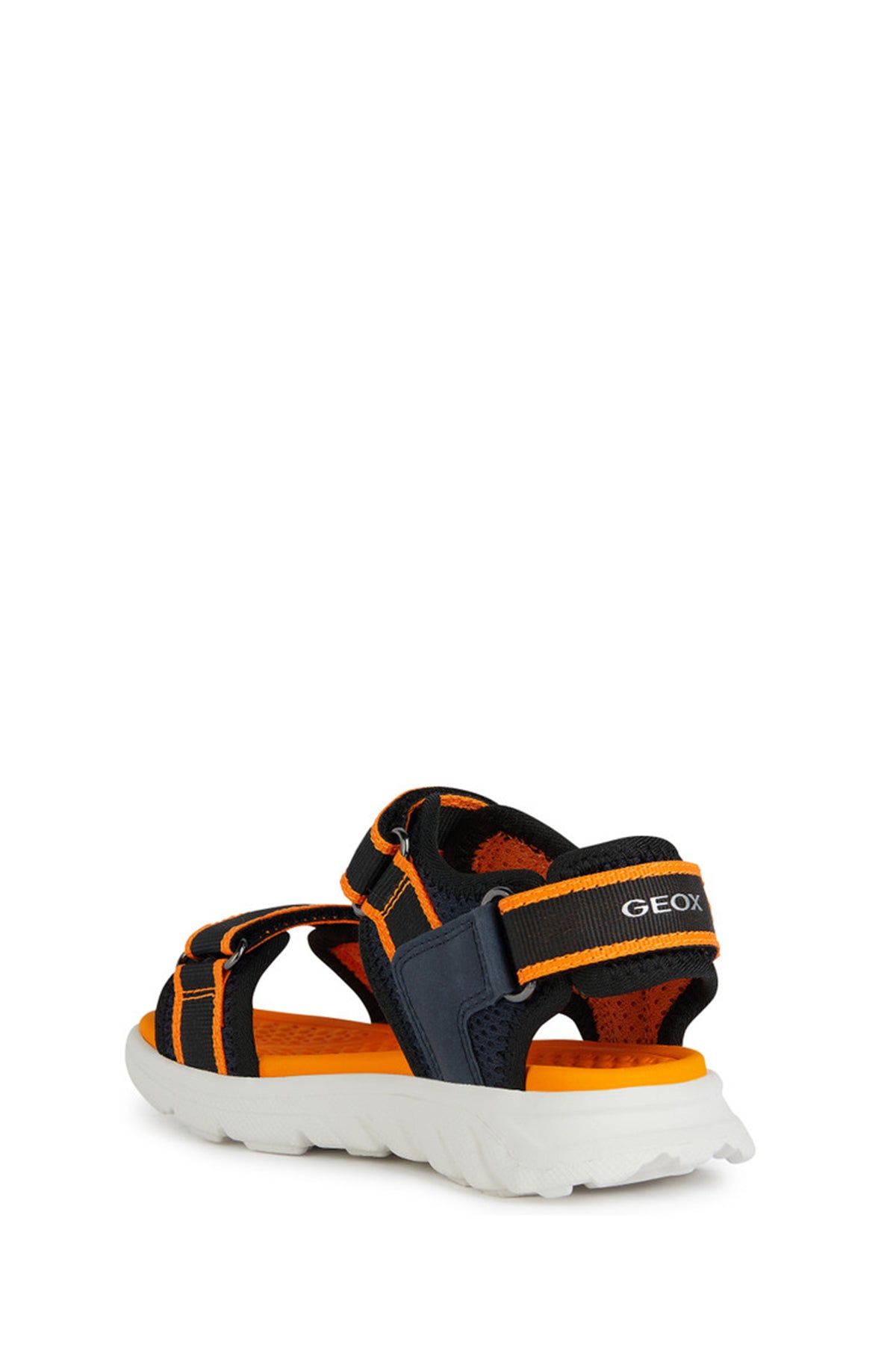 Erkek Cocuk Navy/orange Deri Sandalet