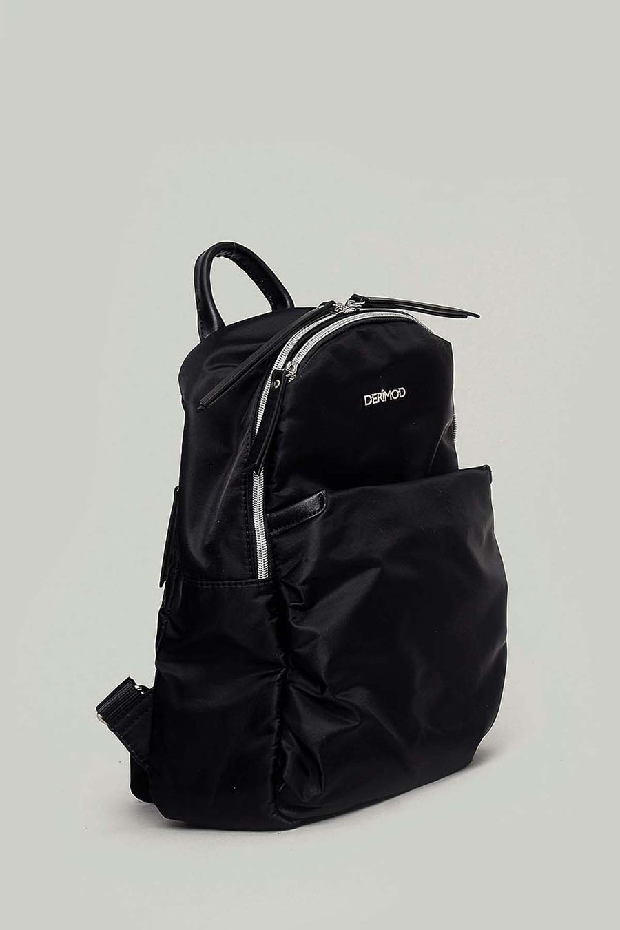 Black Fabric Women's Backpack