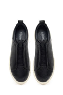 Men's Black Leather Sneaker | Derimod