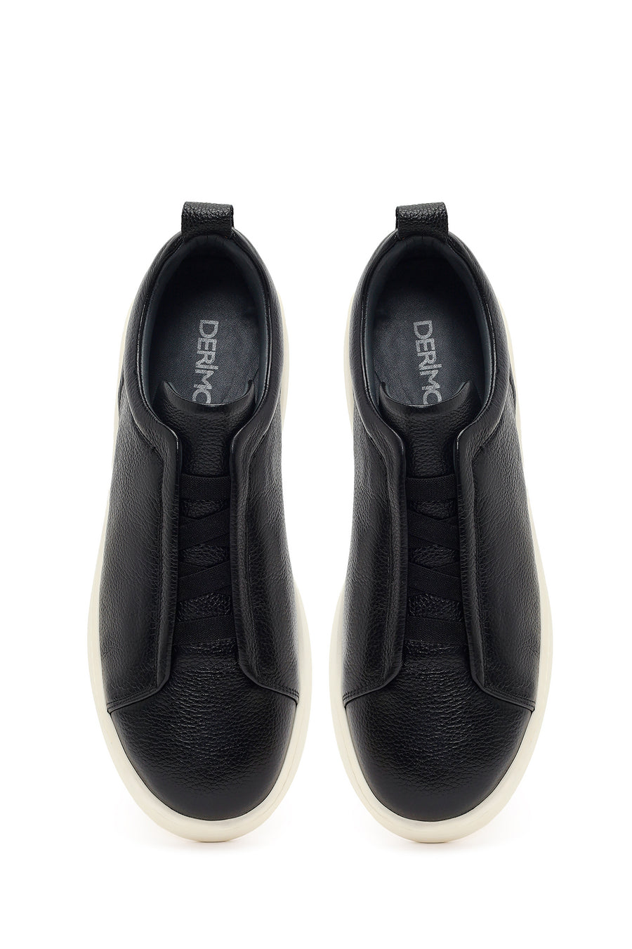 Men's Black Leather Sneaker