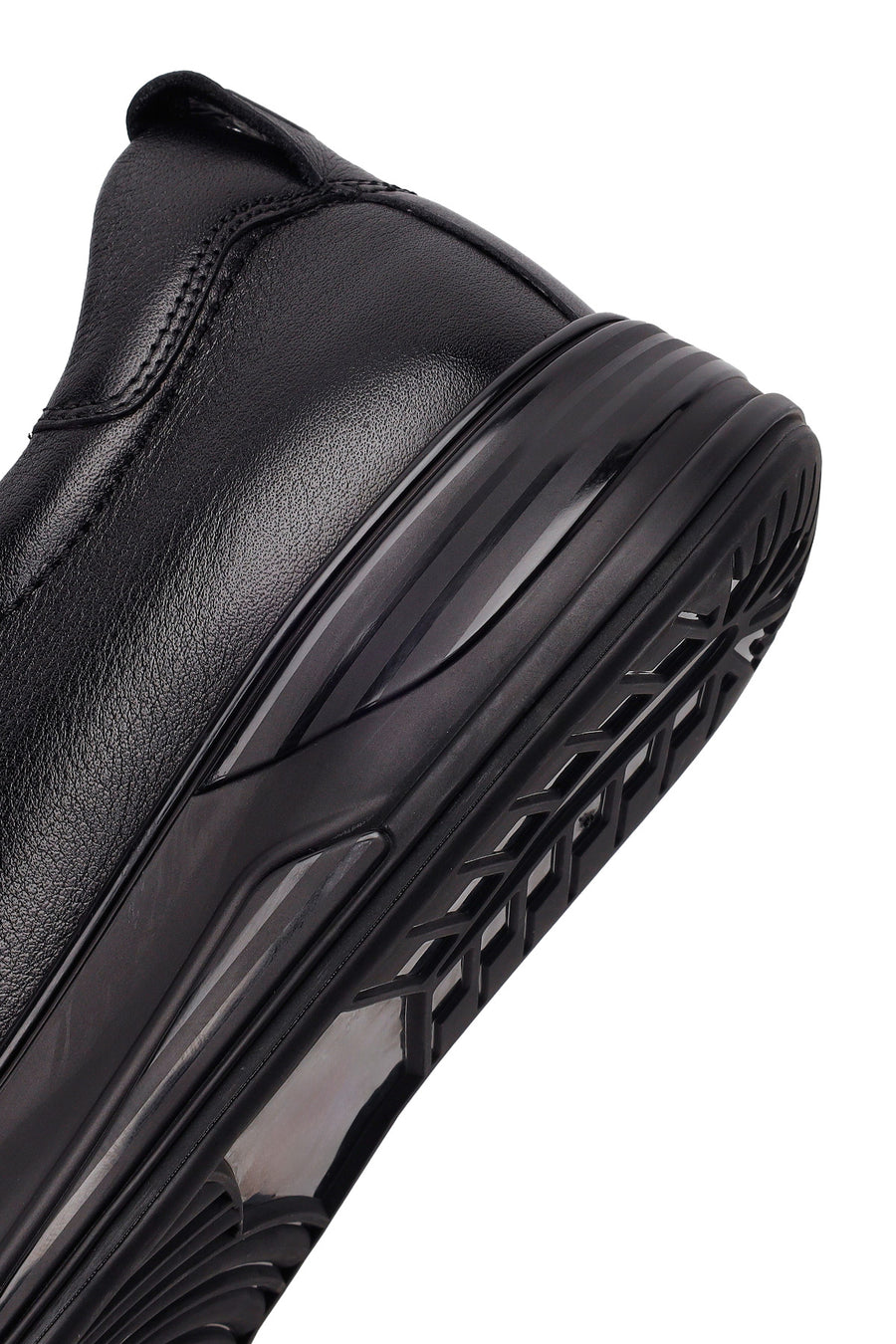 Male Black Leather Sneaker