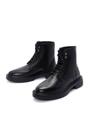 Men's Black Leather Boots | Derimod