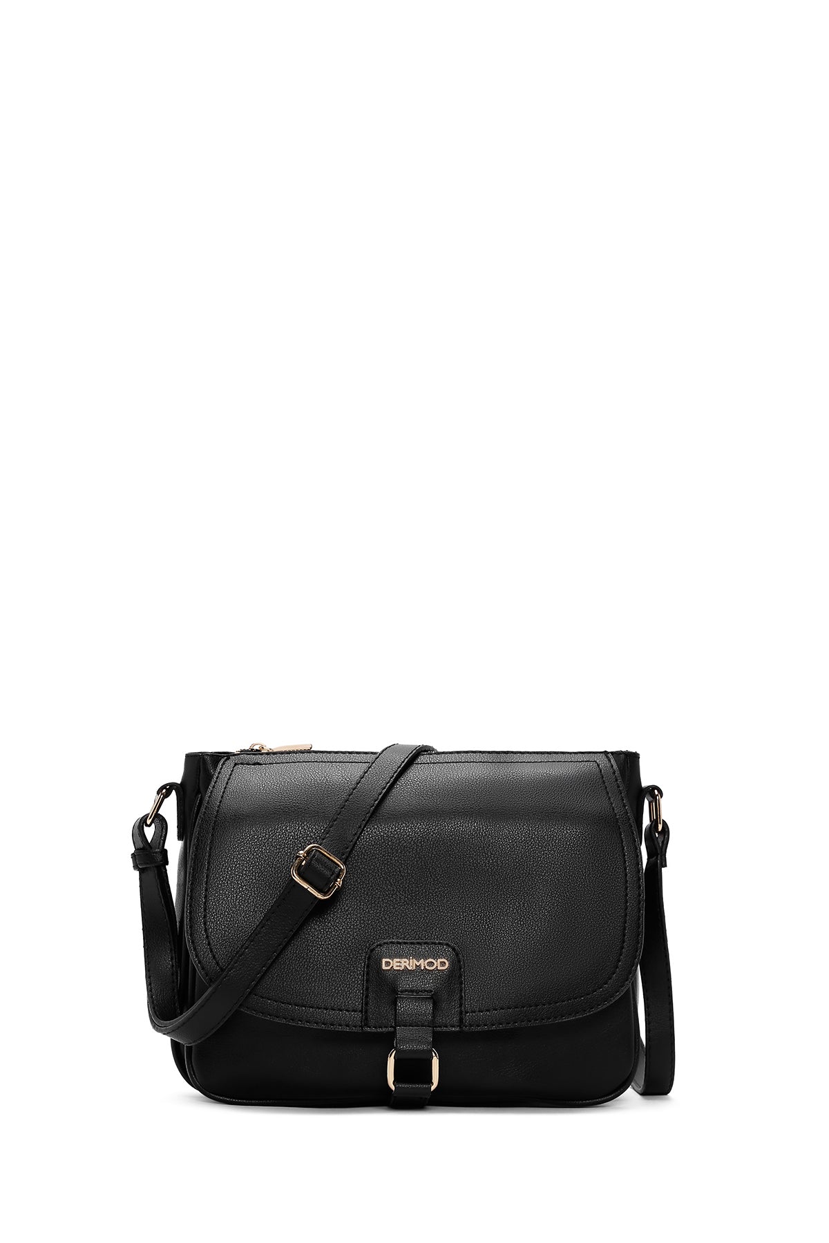 Woman Black Long Strap Crossbody Bag 25ABD200118 | Derimod
