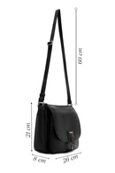 Woman Black Long Strap Crossbody Bag | Derimod