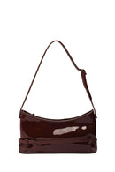 Kadın Kahverengi Mini Rugan Omuz Çantası | Derimod