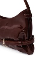 Kadın Kahverengi Mini Rugan Omuz Çantası | Derimod