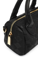 Kadın Siyah Uzun Askılı Baskılı Mini Çapraz Çanta | Derimod