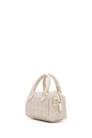 Kadın Krem Uzun Askılı Baskılı Mini Çapraz Çanta | Derimod