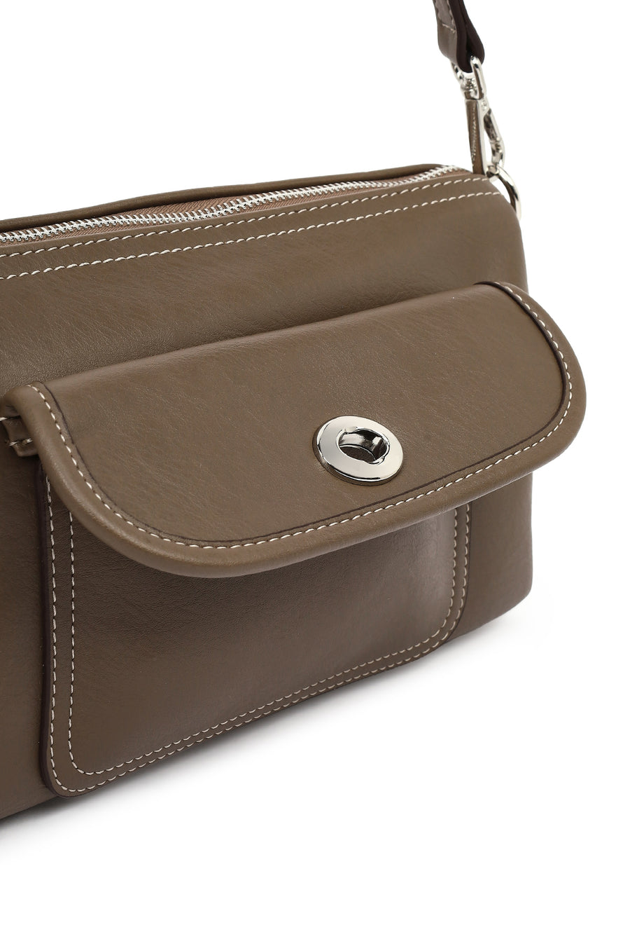 Women's Brown Long Strap Shoulder Bag