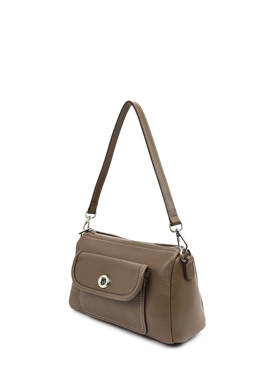 Women's Brown Long Strap Shoulder Bag