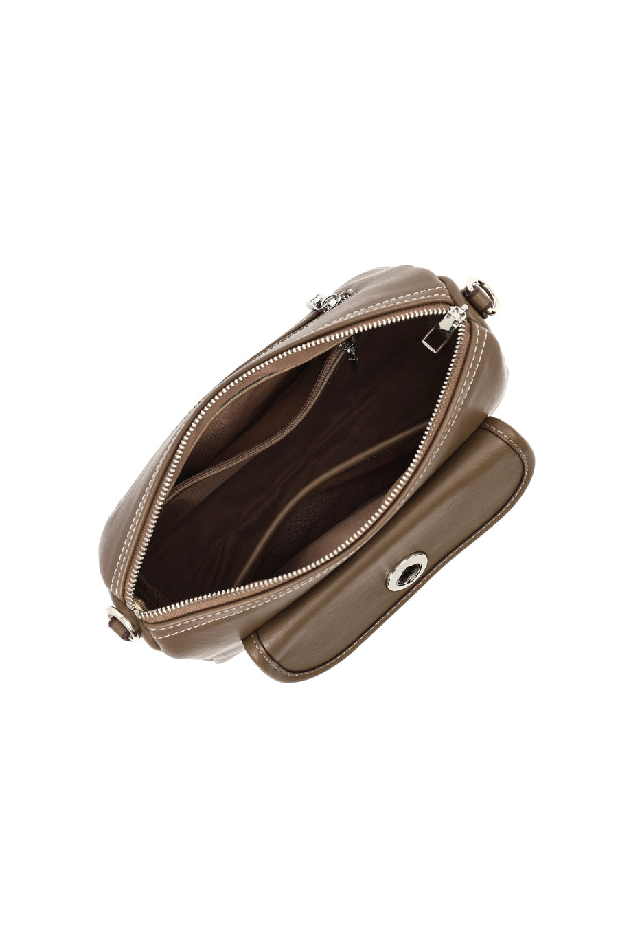 Women's Brown Long Strap Shoulder Bag