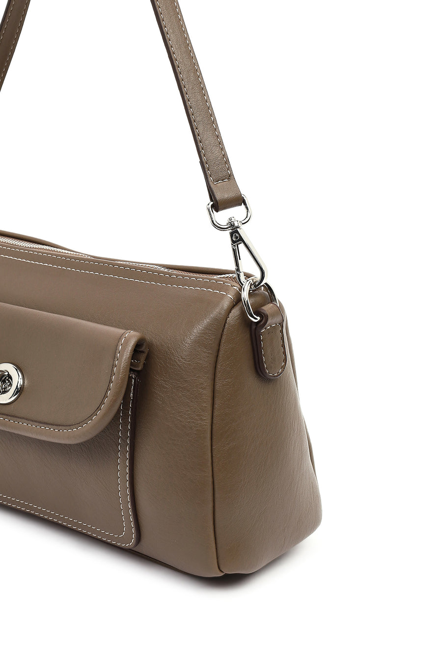 Women's Brown Long Strap Shoulder Bag