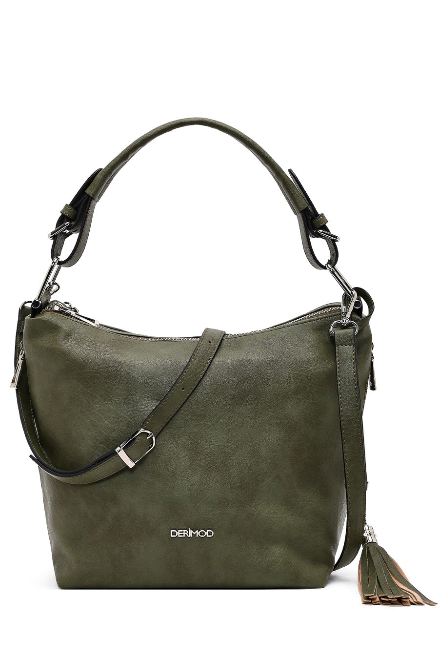 Women's Khaki Long Strap Shoulder Bag 25ABD211918 | Derimod