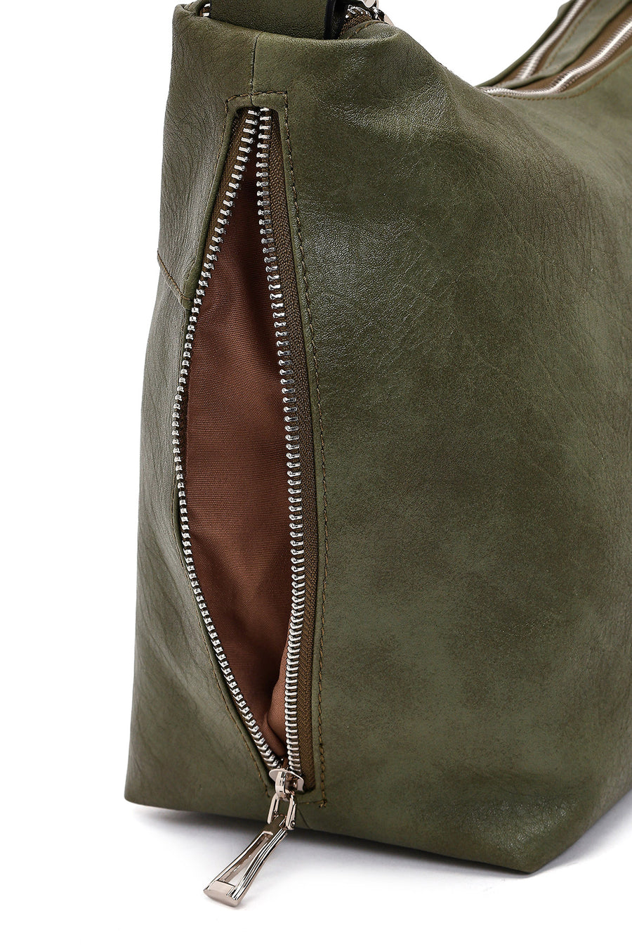 Women's Khaki Long Strap Shoulder Bag