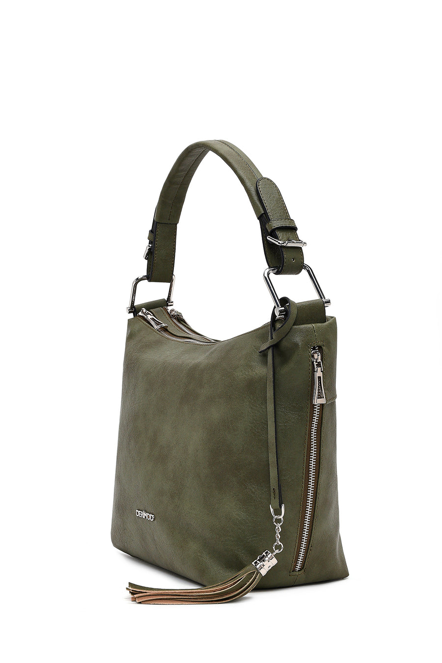 Women's Khaki Long Strap Shoulder Bag