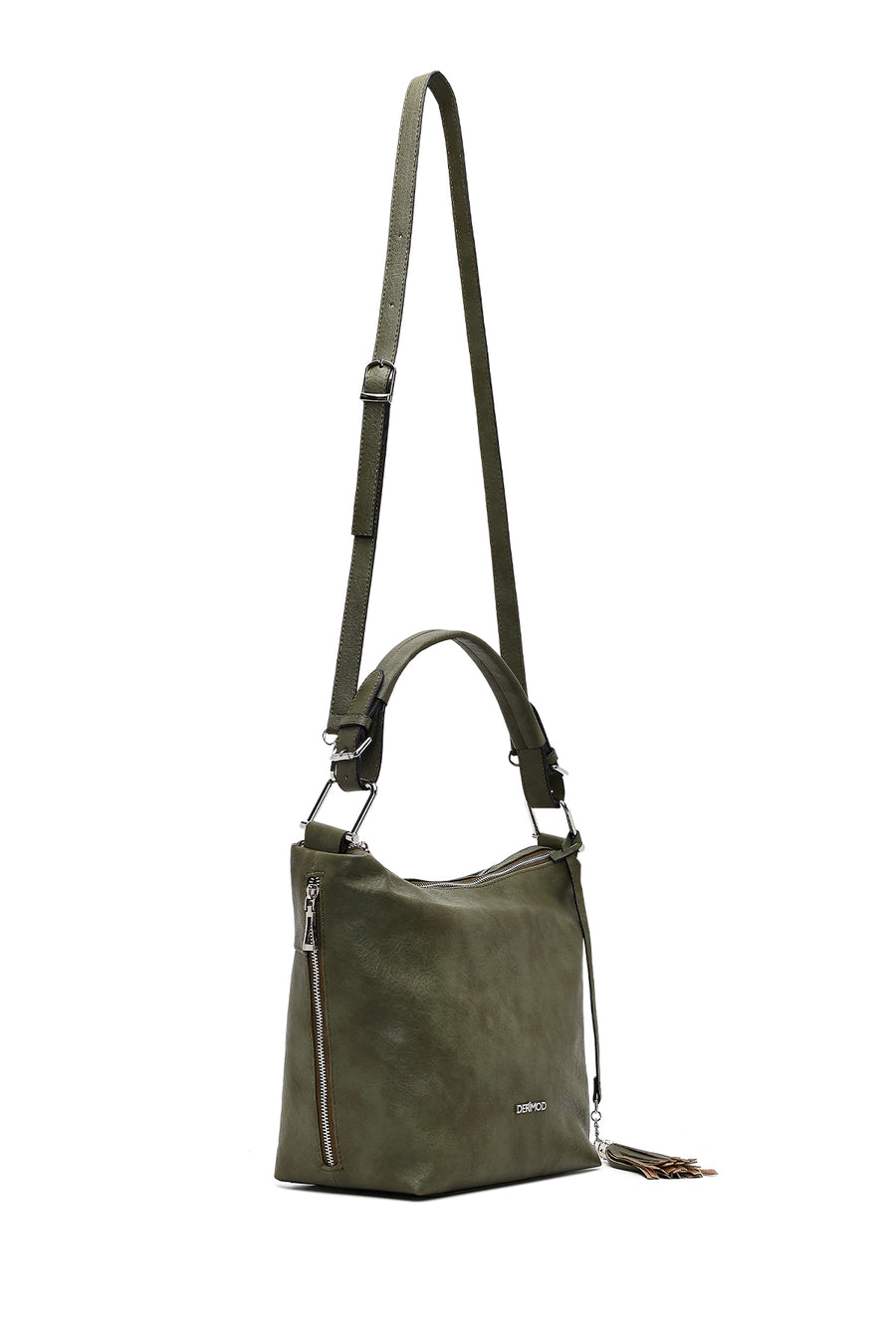 Women's Khaki Long Strap Shoulder Bag