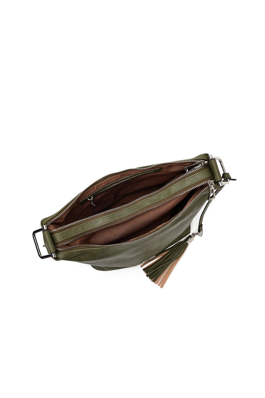 Women's Khaki Long Strap Shoulder Bag