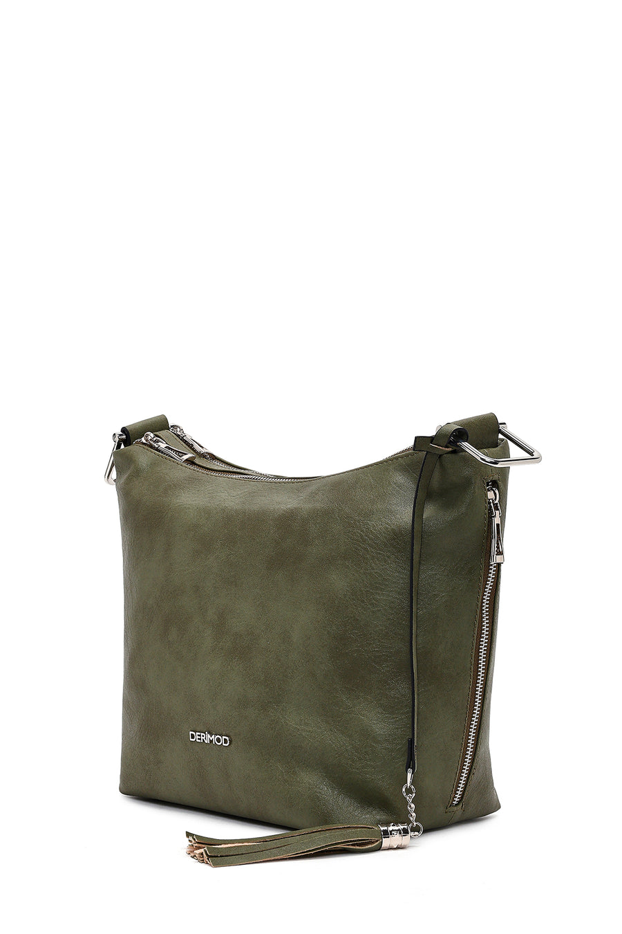 Women's Khaki Long Strap Shoulder Bag