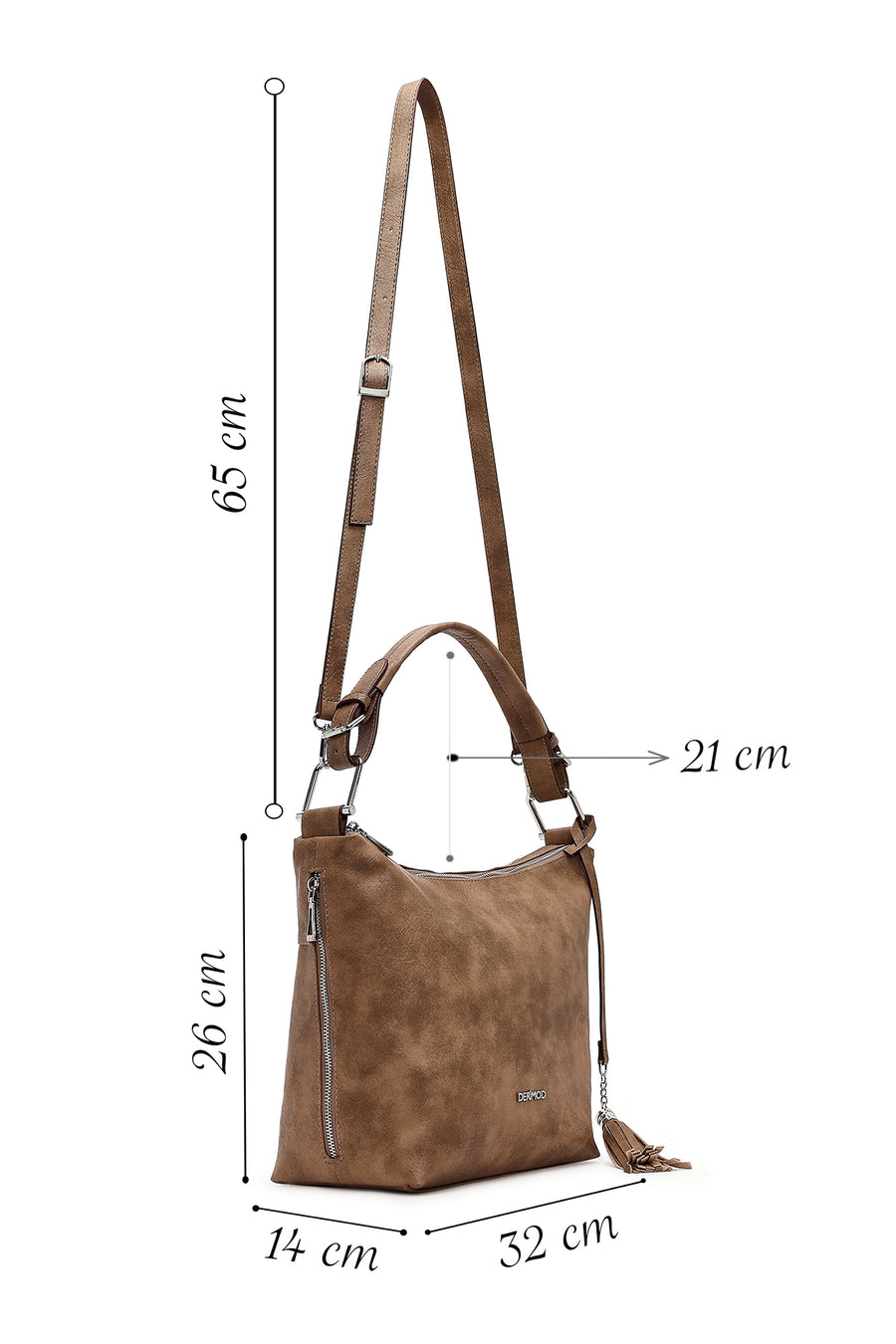 Women's Mink Long Strap Shoulder Bag