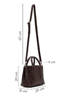 Kadın Kahverengi Uzun Askılı Deri Kol Çantası | Derimod
