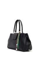 Kadın Siyah Uzun Askılı Charmlı Deri Kol Çantası | Derimod