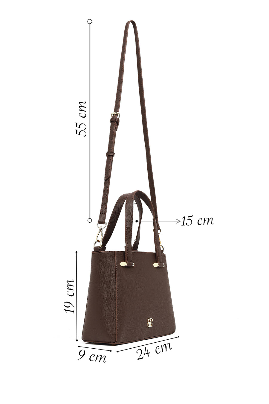 Women's Brown Long Strap Shoulder Bag