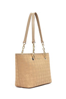 Kadın Bej Baskılı Omuz Çantası | Derimod