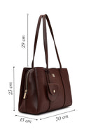 Kadın Kahverengi Aksesuarlı Omuz Çantası | Derimod