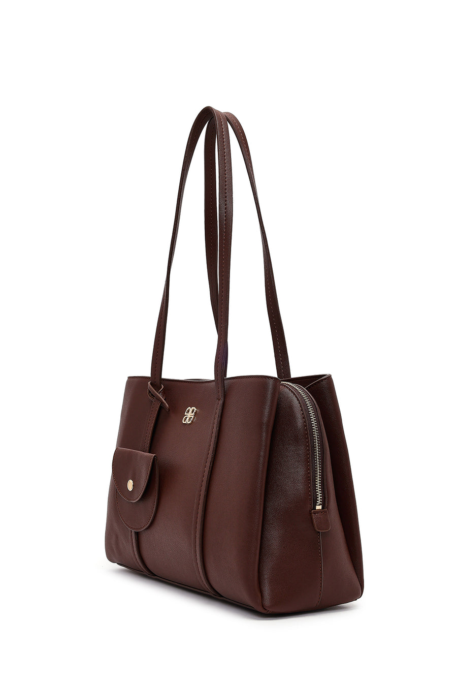 Women's Brown Accessory Shoulder Bag