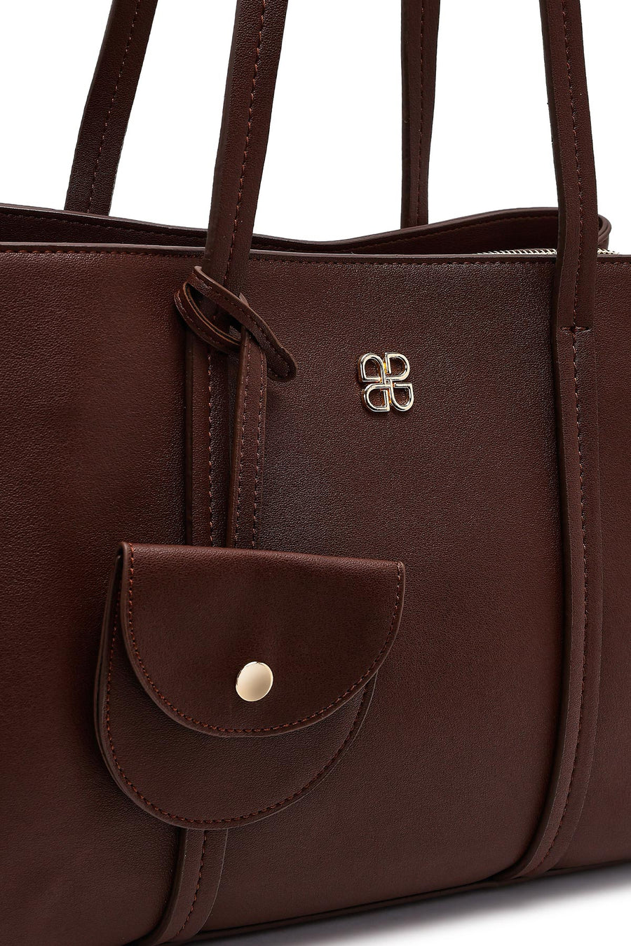 Women's Brown Accessory Shoulder Bag