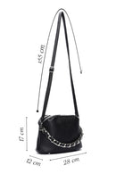 Woman Black Chain Strap Mini Crossbody Bag | Derimod