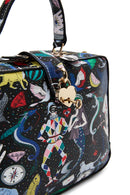 Woman Black Long Strap Printed Shoulder Bag | Derimod