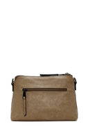 Woman Camel Long Strap Suede Crossbody Bag | Derimod