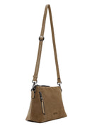 Woman Camel Long Strap Suede Crossbody Bag | Derimod