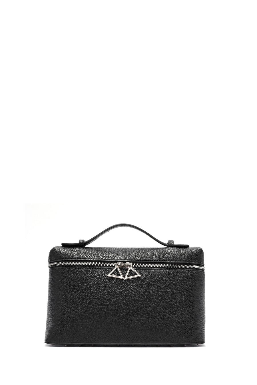 Woman Black Long Strap Mini Handbag