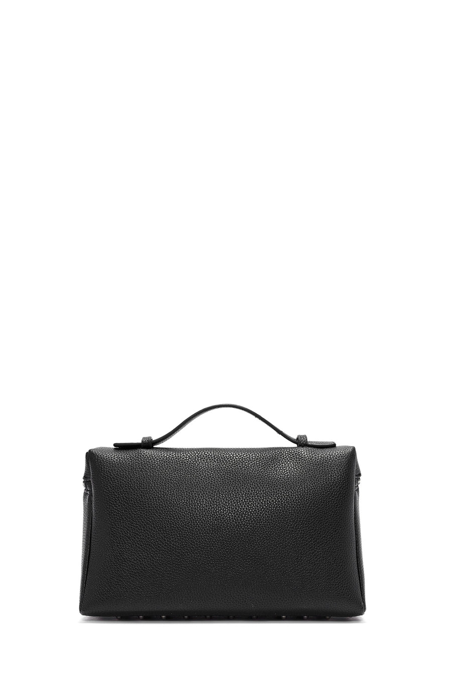 Woman Black Long Strap Mini Handbag