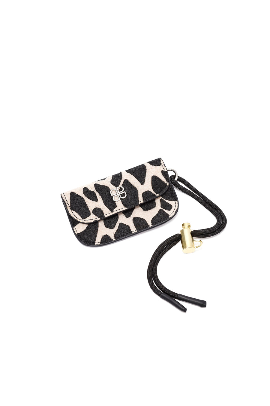 Woman Black Long Strap Mini Handbag