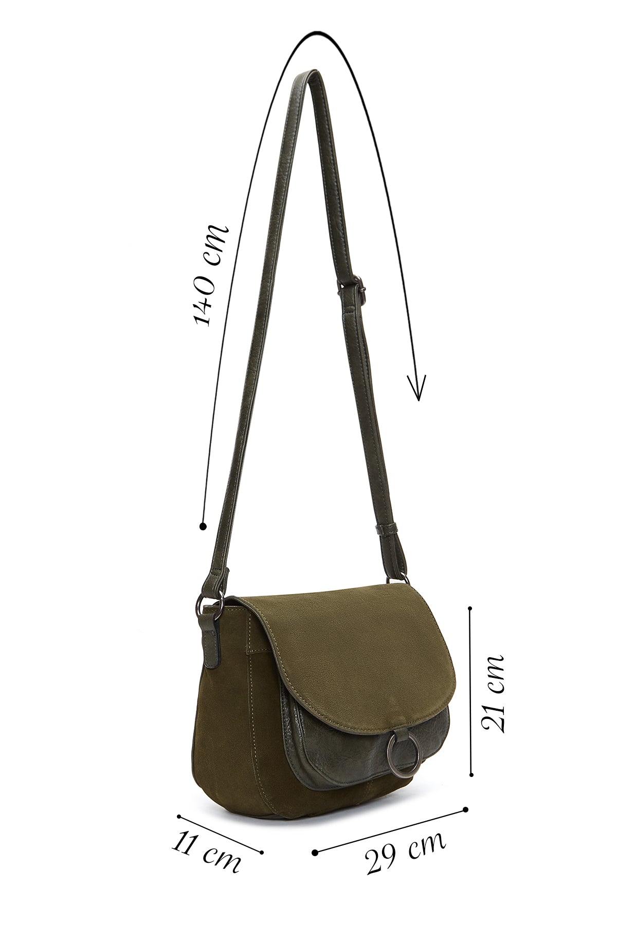 Kadın Yeşil Uzun Askılı Çapraz Çanta