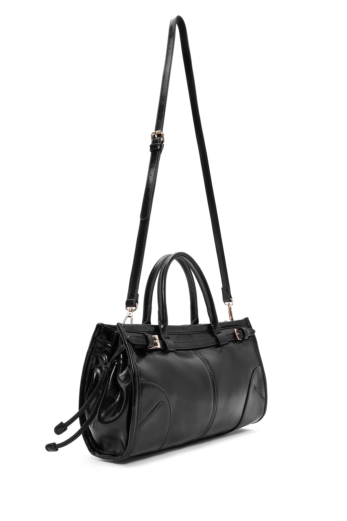 Kadın Siyah Uzun Askılı Kol Çantası