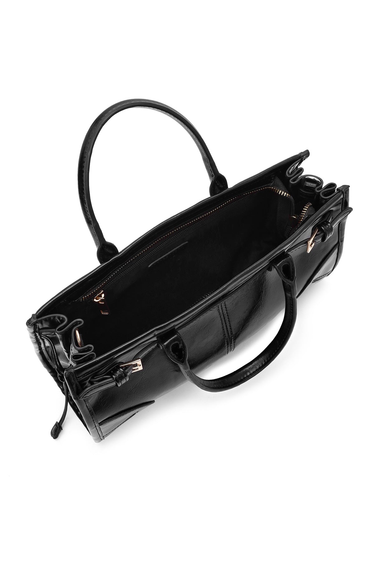 Kadın Siyah Uzun Askılı Kol Çantası