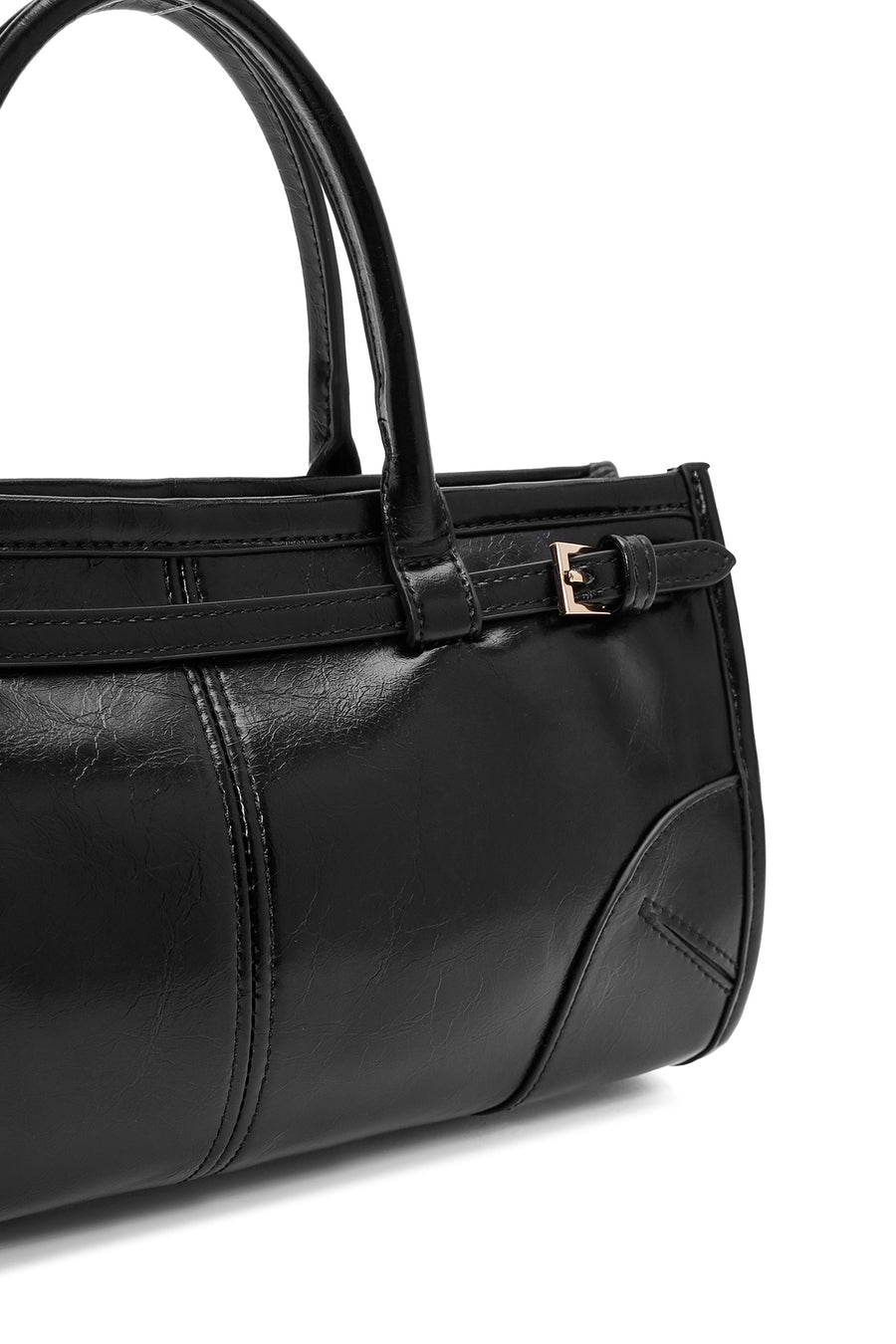 Women's Black Long Strap Shoulder Bag
