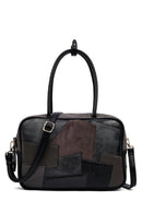 Kadın Gri Uzun Askılı Desenli Kol Çantası | Derimod