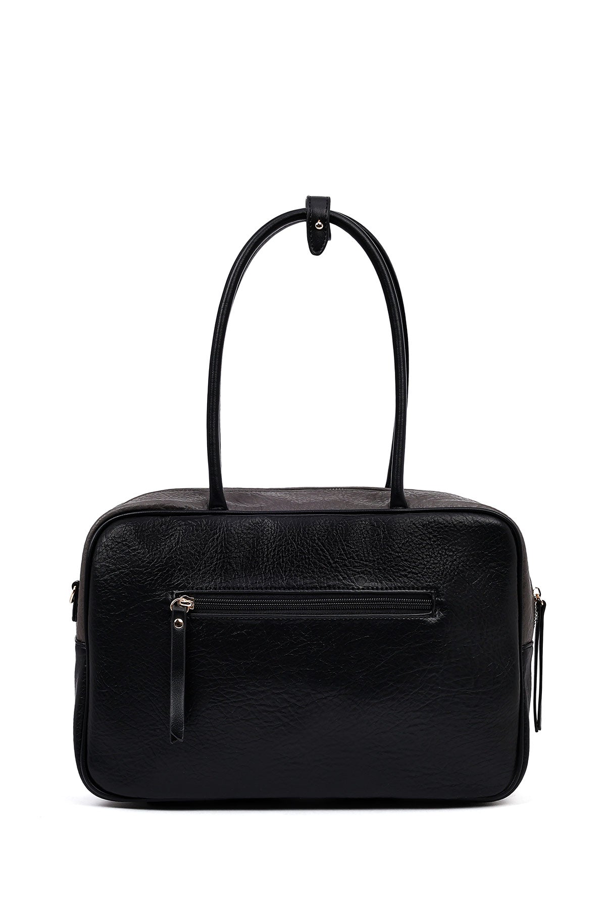 Kadın Gri Uzun Askılı Desenli Kol Çantası