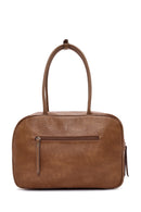 Women's Brown Long Strap Patterned Shoulder Bag | Derimod