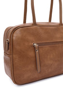 Women's Brown Long Strap Patterned Shoulder Bag | Derimod