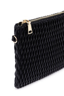 Woman Black Long Chain Strap Printed Clutch Bag | Derimod