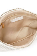 Kadın Krem Uzun Zincir Askılı Baskılı Portföy Çanta | Derimod